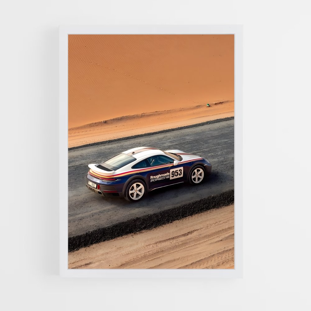 Poster Dakar éclatant – affiche Porsche (vue 3)
